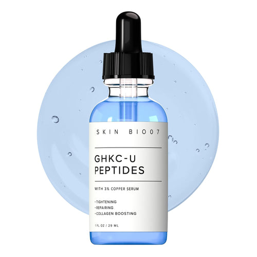 3%GHK-Cu Copper Peptides Firming Serum with 1.5% Hyaluronic Acid | Gentle Anti-Aging Collagen Serum for Sensitive Skin