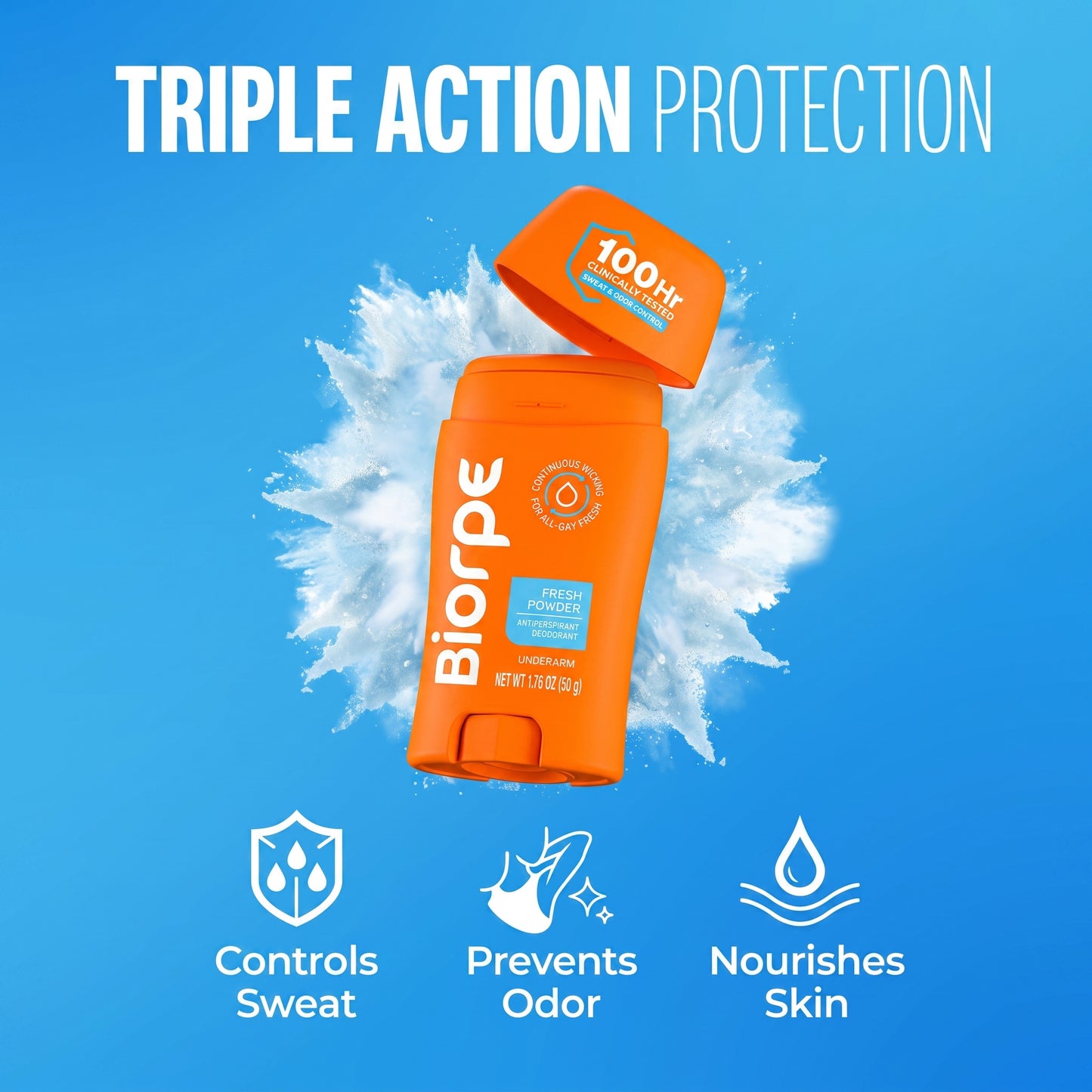🔥HEAT WAVE SPECIAL OFFER：Antiperspirant Underarm Stick | Skin‑Tested for Heavy Sweat, Quick‑Drying Non‑Greasy Solid Stick