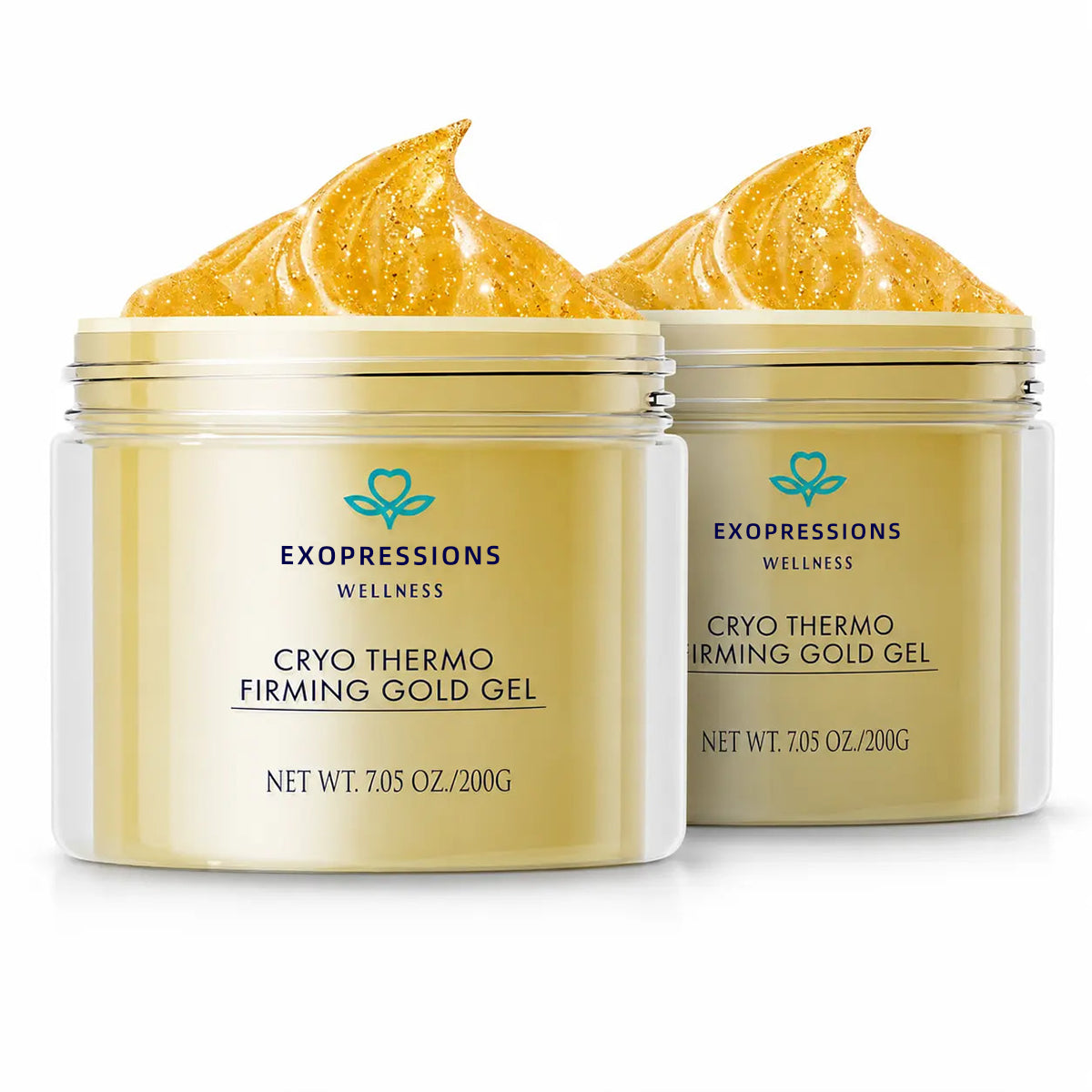 15-Day Visible Firming Gold Gel | Cryo Thermo Anti-Cellulite Body Sculpting Gel | Tighten Loose Skin, Smooth Bumps & Reduce Puffiness for Belly, Thighs & Arms | Unisex 200g