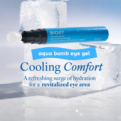 Cooling Eye Gel with Ceramic Tip | Caffeine, Niacinamide & Hyaluronic Acid Depuff Under Eye Treatment